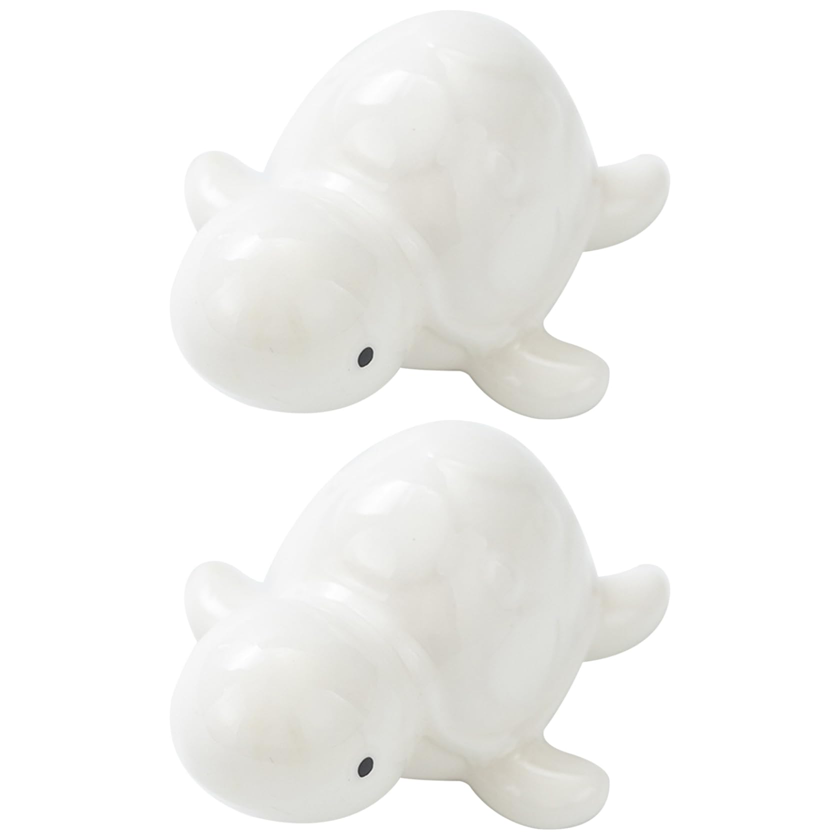 Cakeeyum White 2Pcs Toilet Bolts Caps Decorative Sea Turtle Toilet Bolts Caps Cute Ceramic Bathroom Decor Fun Turtle Themed Gadgets Decorative, Bowl