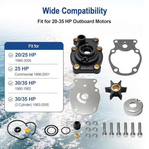 Image of MARKGOO Water Pump Repair Kit 393630 for Johnson Evinrude 20-35 HP Outboard