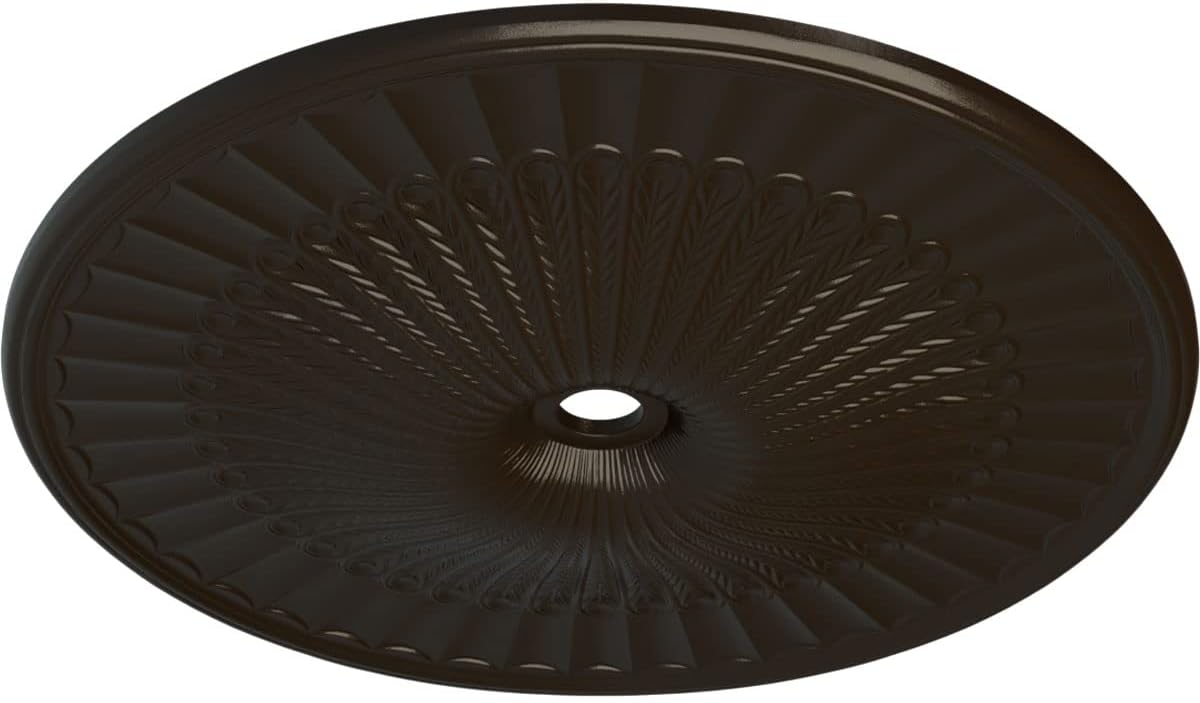 Ekena Millwork CM51GLSHF Galveston Ceiling Medallion, 51"OD x 3 5/8"ID x 3 3/8"P, Hand-Painted Stone Hearth
