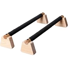 Push up Bar Parallettes Bar for Adults 2Pcs Non Slip Base Wood Push up Stand for Strength Training, Planks Calisthenics, Floor Workouts- 50CM