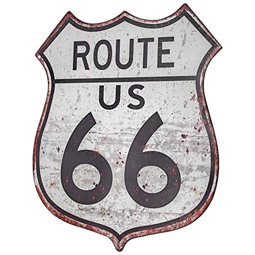 Route 66 Metal Sign Wall Decor For Bar, Garage Or Man Cave (35") #TOP21