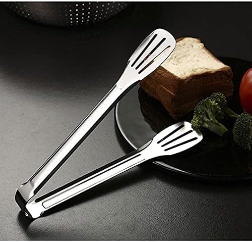 Cooking Tongs Tongs,Barbecue Tong Multifunctional Stainless Steel Food Clip Kitchen Tool Bread Clamp Baking Steak(14 IN)