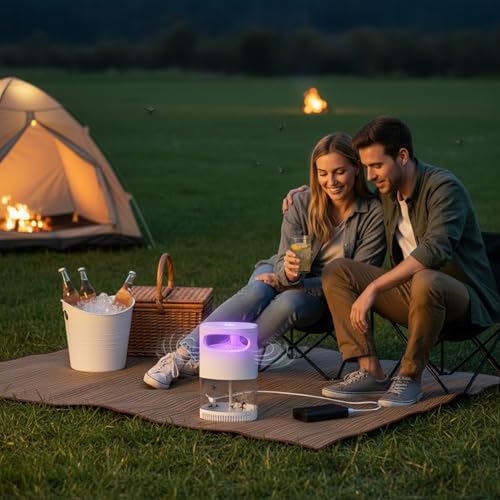 Lámpara de mosquitos potente exterminador eléctrico portátil USB doméstico exterior 4
