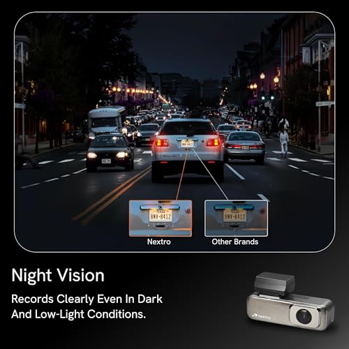Image of Nextro X300 SoloView Car Dashcam | 2K QHD | 145 Wide Angle | Wi-Fi App Control | Night Vision | WDR | G-Sensor | Voice Control | 1.47 inch IPS Display | Loop Recording | Parking Monitor | Hardwire Kit
