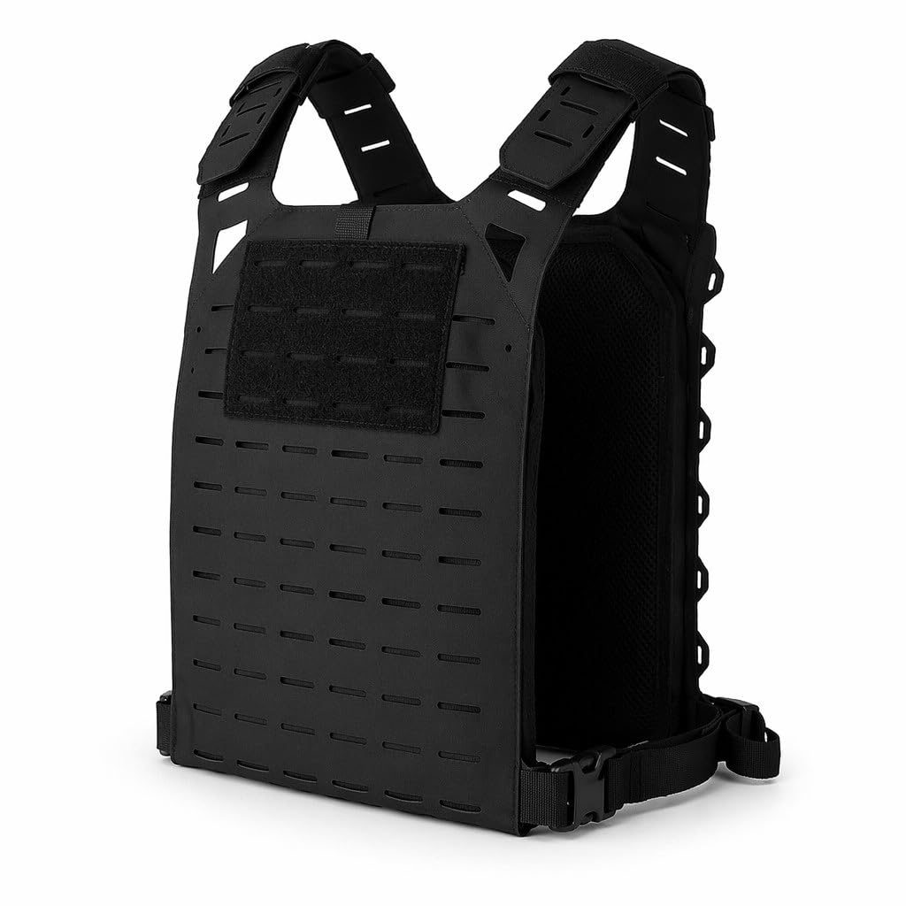 Chaleco Táctico SF V2 Molle Ligero Ajustable Con Bolsa De Almacenamiento Y Asa Rescate, Compacto For Exteriores