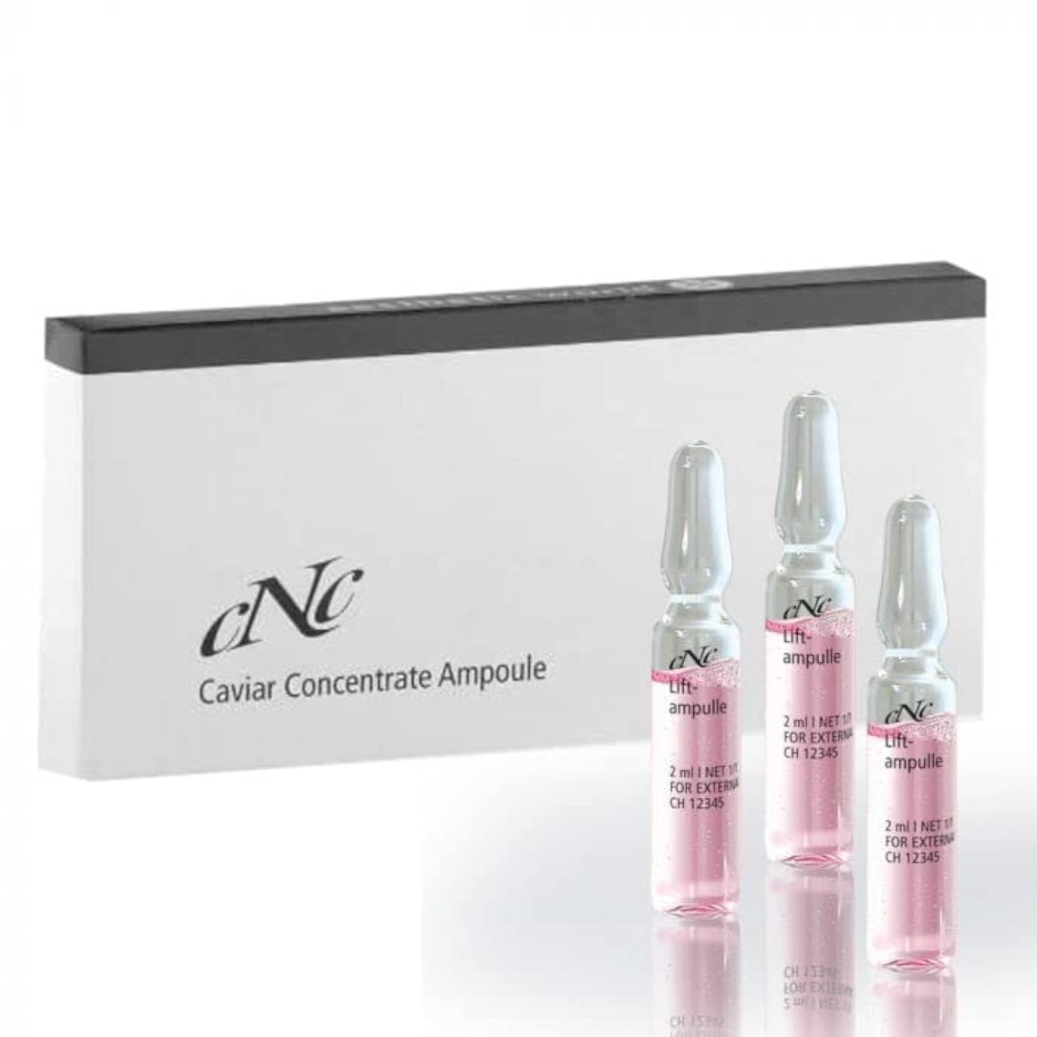 CNC Hyaluron Liftampulle – 10 x 2ml, Hydrating & Lifting, Face Ampoules with Hyaluronic Acid, For Dry, Sensitive & Mature Skin, Dermatologically Tested, Made in Germany