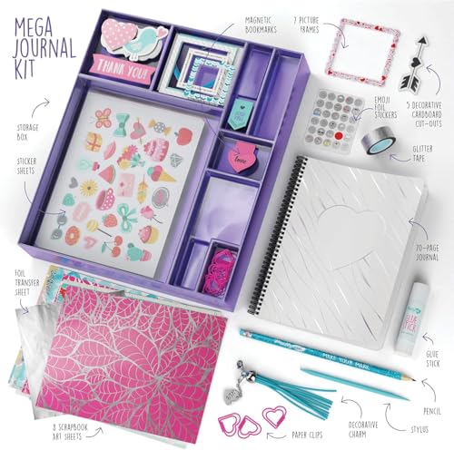 Image of DIY Journal Kit for Girls - DIY Journal Set for Tween & Teen Girls, Stationery Set, Scrapbook & Diary Supplies Set, Journaling Art Crafts Kit, Ideal Gifts for 8 9 10 11 12 13 14 Year Old Girl