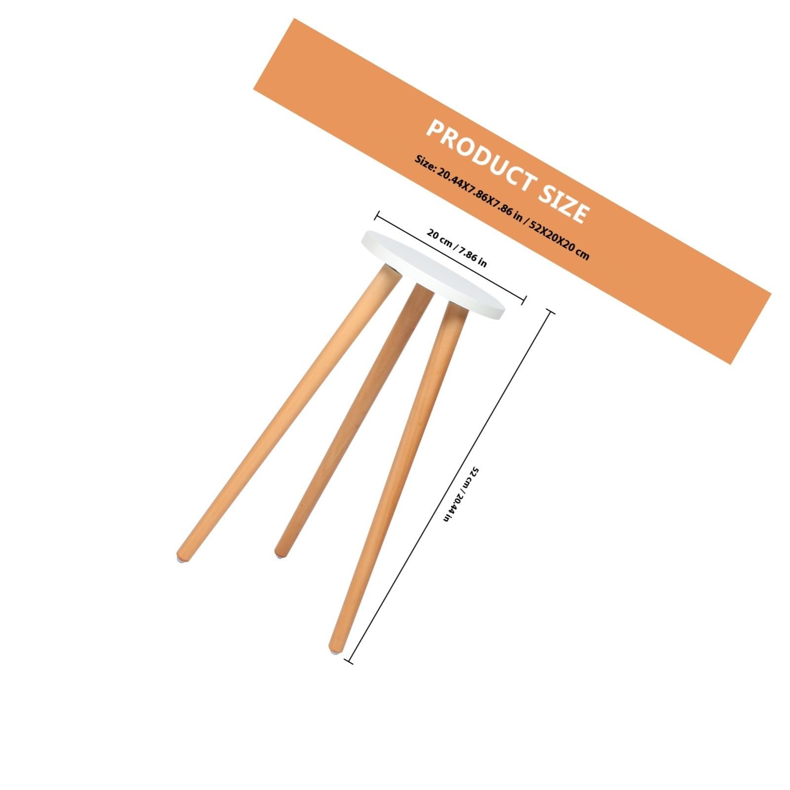 Supporto Minimalista in Legno Piante Staccabile, Rotondo, per Vaso