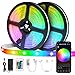 Produktbild LED Strip 2x5m, VIBIRIT RGB Led Streifen Farbwechsel Seil Licht, Led Bandlicht Stripe mit WiFi Controller, Led Streifenlicht Musik Bewerben Sie sich auf Home, Küche, TV, Party, Bar