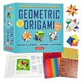 Geometric Origami Mini Kit: Folded Paper Fun for Kids & Adults! This Kit Contains an Origami Book with 48 Modular Origami Papers and Instructional Videos