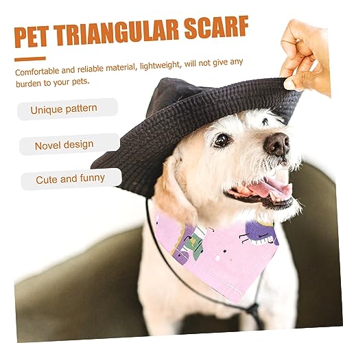 Milisten 20 Unidades toalha triângulo animal de estimação bandanas de cachorro Gravata de cachorro l