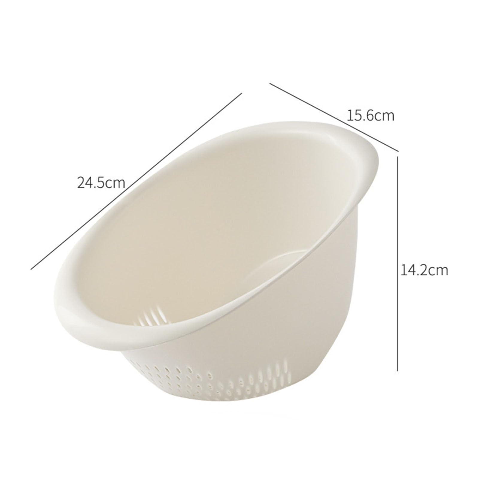 Creative Yellow Rice Wash Bowl - Colador de drenaje de cocina y cesta de almacenamiento para una fácil preparación de arroz, perfecto para lavar platos y preparar alimentos.