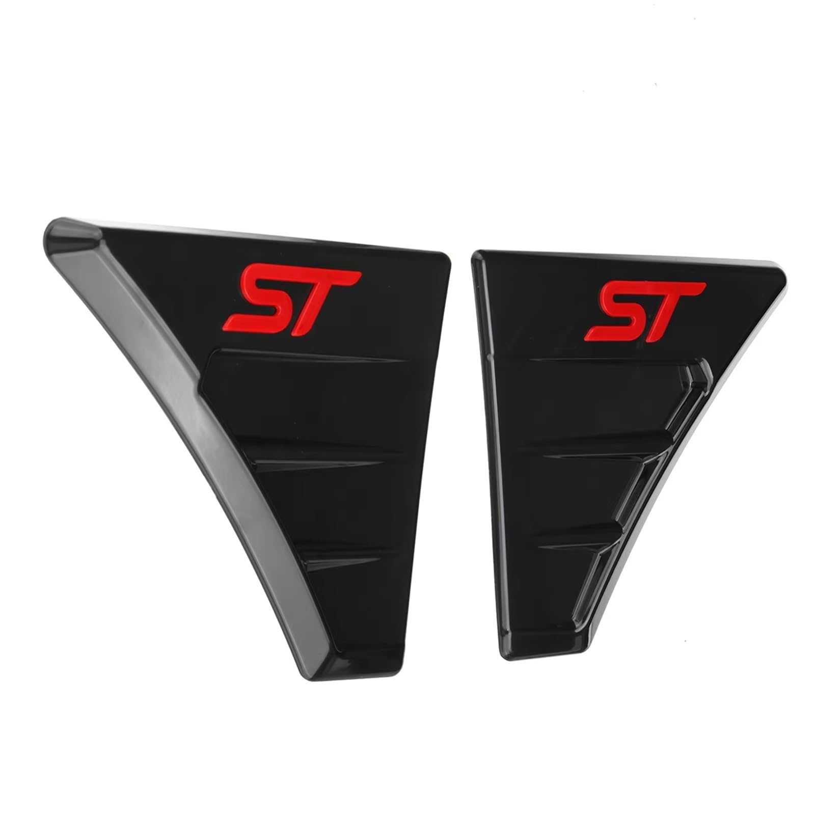 Embellecedor entrada capó Compatible con Ford para Focus MK2 MK3 RS ST 2PCS Cubierta de flujo de entrada de aire del capó lateral del automóvil(Red)