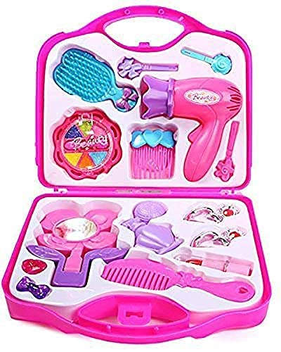 HappyBive® Beauty Set for Girls || Make up Set for Kids Make Up Toy Set || Makeup kit and Cosmetic Toy Set Beauty Set for Kids Girls, Pink with hairdryer, Mirror & Hair Styling Accessories with a Beauty Suitcase (Pink) (B0B3DZSLFR) Amazon Price History, Amazon Price Tracker
