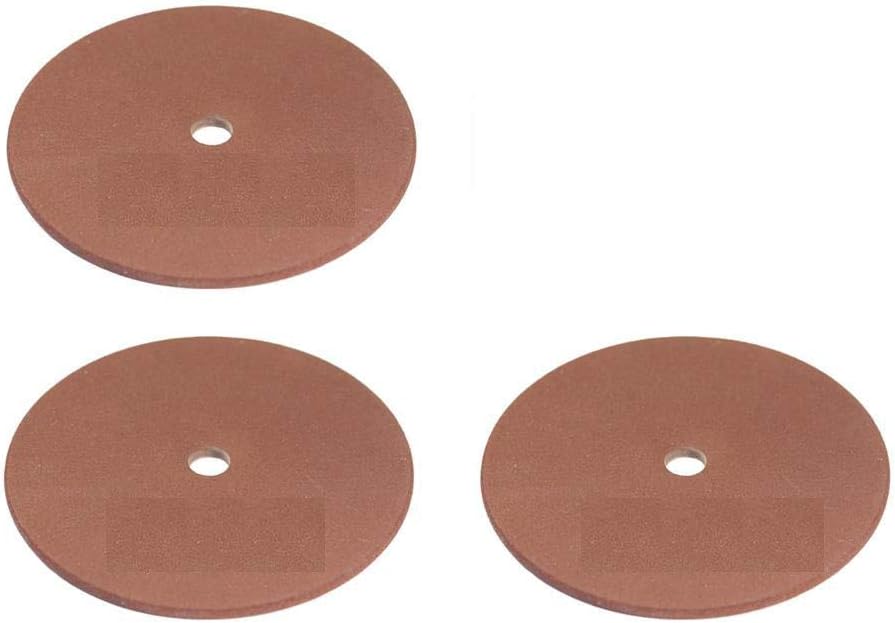 Florabest Set of 3 Sanding Discs 3.2 + 3.5 + 4.5 mm for Florabest Saw Chain Sharpener FSG 130 Lidl IAN 33327 - Replacement Sanding Disc for Chain Sharpener