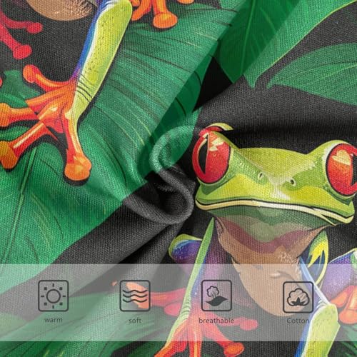 Joisal Toddler Underwear Floral 2t Cotton Cute Panties Girl Fun Kids Briefs Undies Tree Frog Lush Tropical Green3