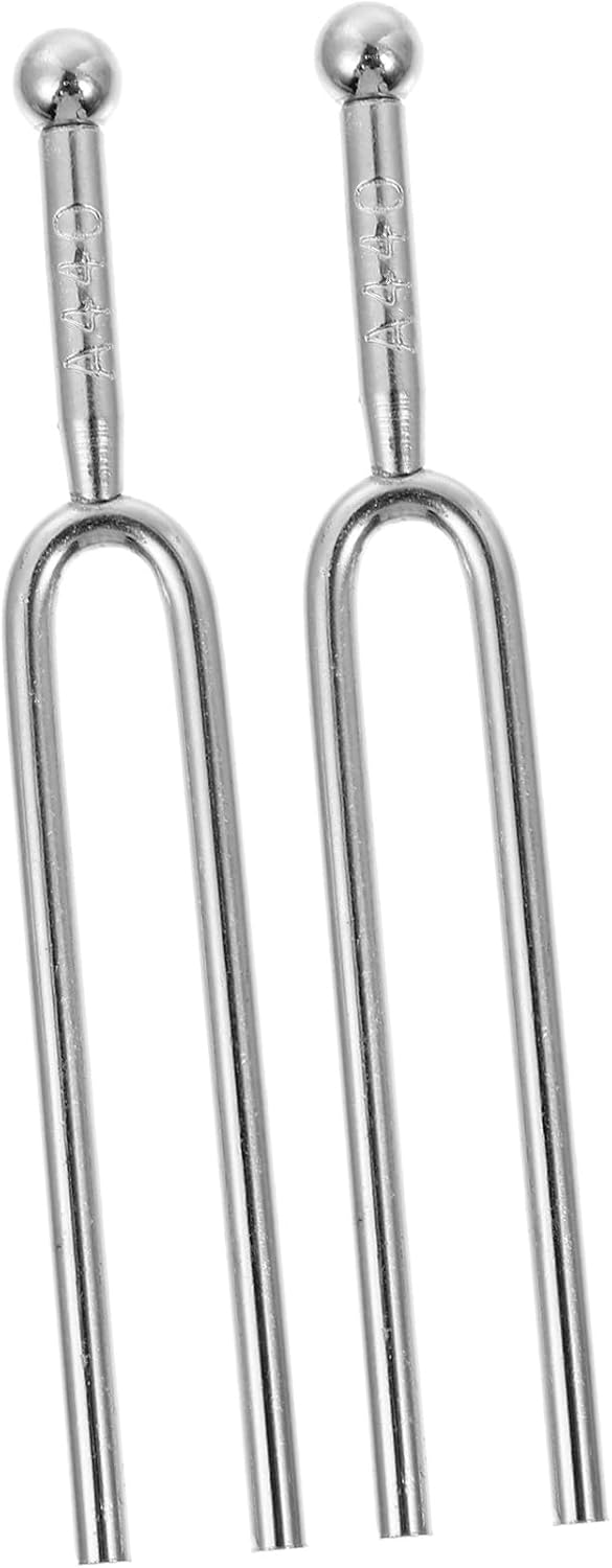 440hz Guitar Tuning Forks Silver for Accurate Tuning 2pcs