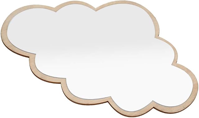 VOBOR Cloud Shaped Mirror-Kid Bedroom Nursery Decoration Shatterproof Acrylic Mirror, Decorative Mirror Wall Sticker Home Decor Mirror
