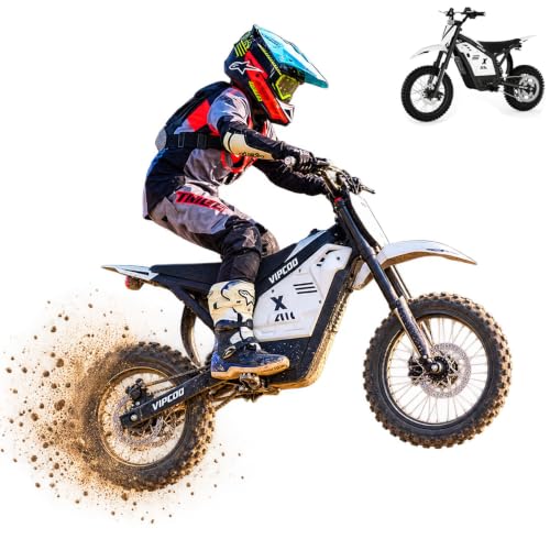 VIPCOO H2 Electric Dirt Bike,3500W 40MPH Electric Motorcycle (H2)