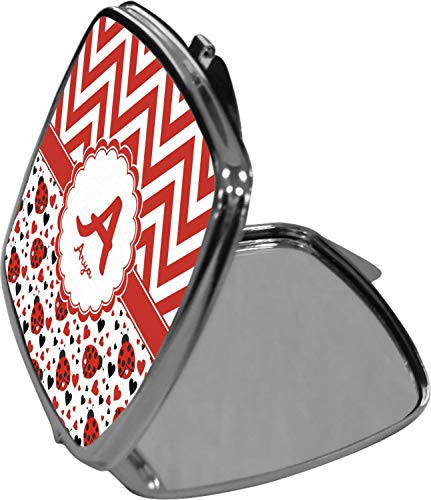 Espejo compacto personalizado con mariquitas y chevron miniatura 3