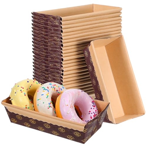 Catálogo de Panque más recomendados. 45 25 Piezas Moldes para Panqué de Papel Corrugado Café, Charolas Rectangulares para Hornear Pan, Pastel y Bizcochos, Capacillos de Papel Grueso Resistente a Altas Temperaturas,...