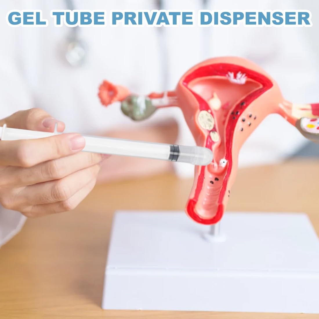 YAFULG 20 Pezzi Applicatori Vaginali Monouso, Lubrificanti Personali Iniettore, Vaginale Siringa Aiuti Sanitari Strumenti Pacchetto Individuale, Adatto Per Viaggi E Vita Quotidiana (Nero, Bianco)