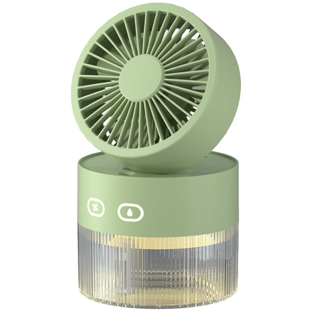 Refroidissement par eau avec ce mini ventilateur de bureau USB pliable vert sans fil