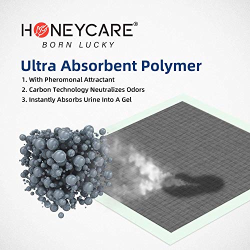 HONEY CARE Almofadas de adestramento para filhotes de cachorro com absorção de odores de urina, almo
