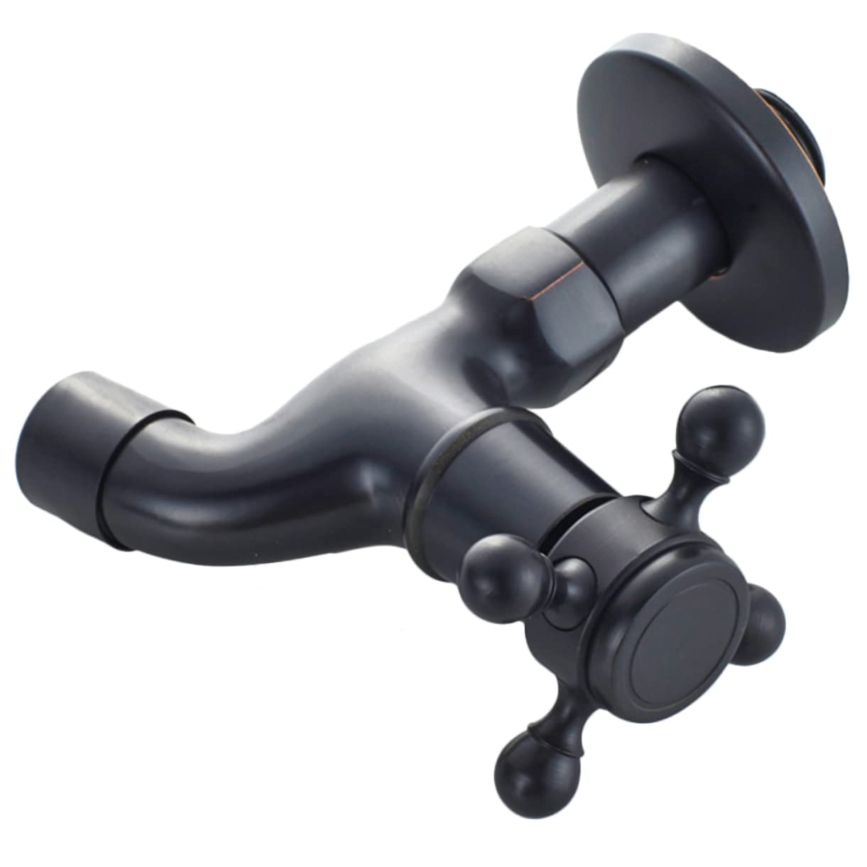 Housoutil Grifo De Bronce Negro Para Fregadero Utilitario Grifo Antiguo Para Lavabo Para Cuarto De Servicio