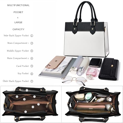 CHICAROUSAL Crossbody Purses and Handbags for Women PU Leather Tote Top Handle Satchel Shoulder Bags - Image 6