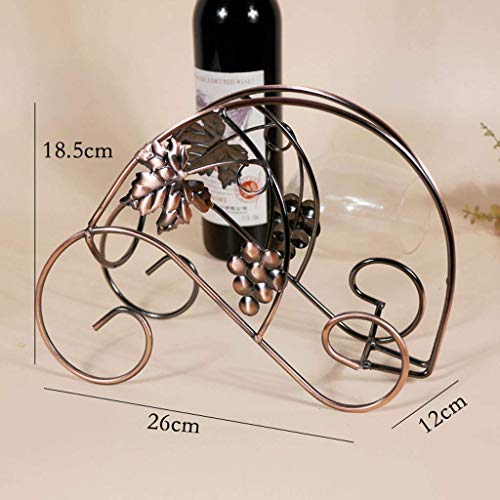 Soporte para botellas de vino de metal moderno miniatura 7