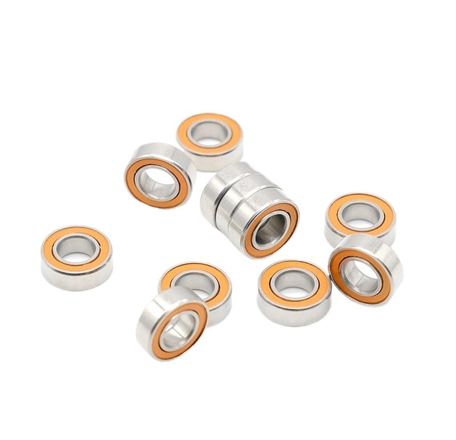 Scudo bimetallico Micro cuscinetto a gola profonda 10 pezzi SMR126-2RS CB 6x12x4mm Cuscinetto a sfere in ceramica ibrido in acciaio inossidabile - Kit guarnizioni assortite