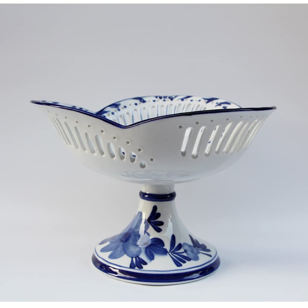 Miska na owoce ceramiczna wysoka stopa talerz na herbatę miłość ceramiczny talerz na owoce salon domowe przekąski hołd talerz na talerz salaterki (A)