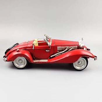 Amazon.co.jp: レトロなベンツオープンカーのおじいさんの車の模型鉄芸