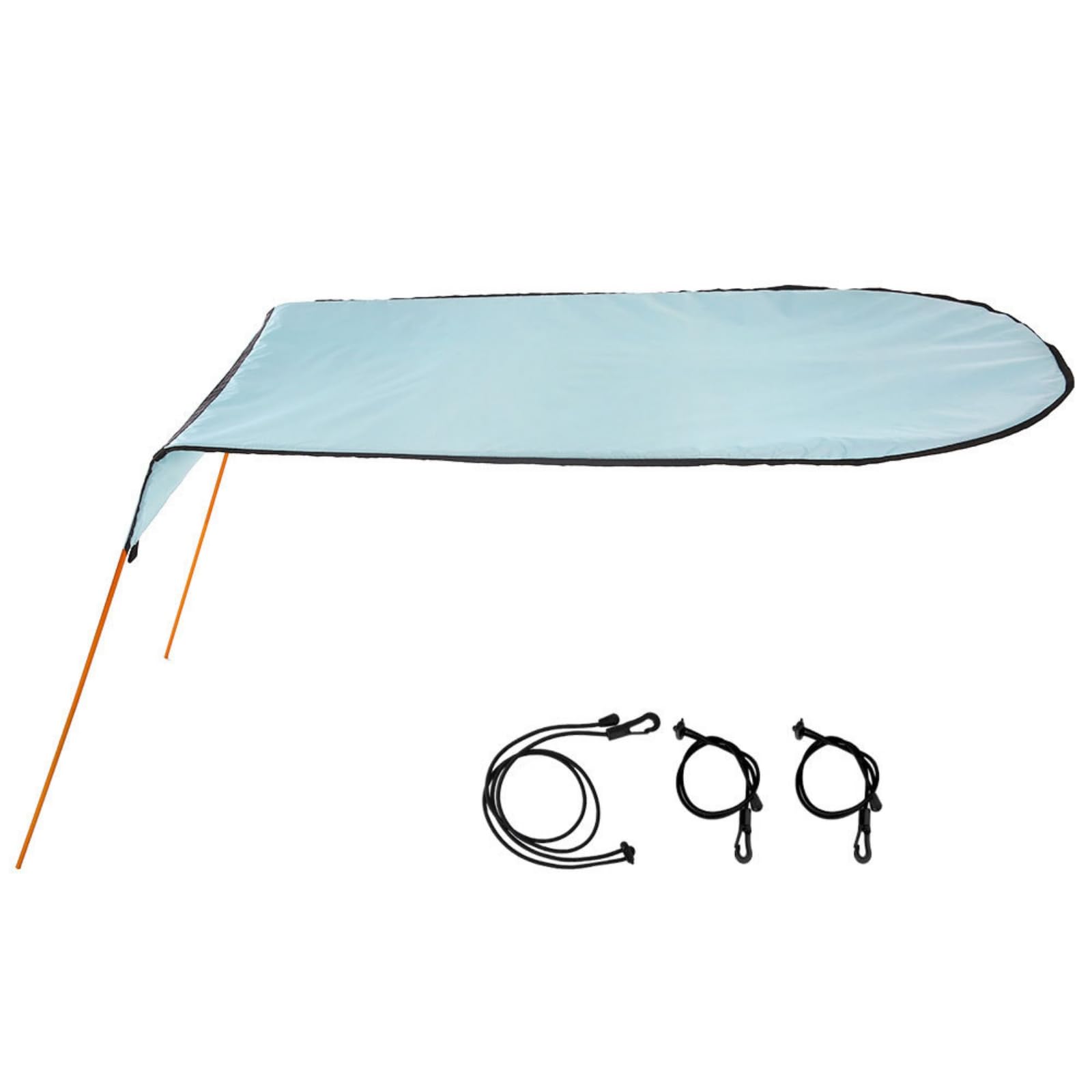 TISHITA Tettoia Gonfiabile per Barca Copertura Bimini Tenda Parasole Riparo Sole Compatibile con Kayak Gommoni Tessuto Oxford Bordatura Nera Montaggio Rapido, Array, Azzurro Impermeabile