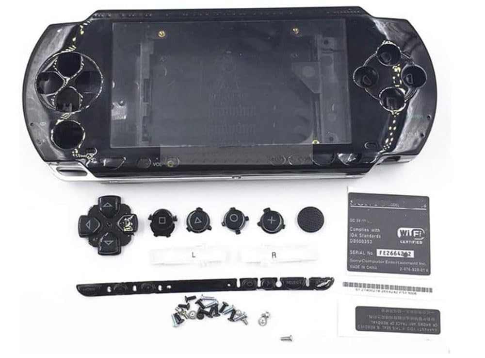 DS.DSI.PSP.PSPケース セット Amazon.com: Black Full Set Housing Case Shell Cover Replacement