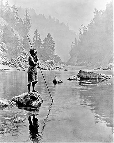 Hupa Indian in Sugar Bowl Edward S. Curtis 11x14 Photograph Photo Print
