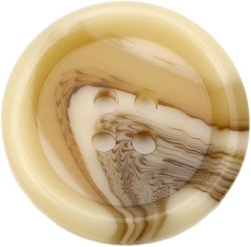 Miniatura 12 de 10 botones de resina de patrón redondo de 4 agujeros, botón de costura con parte trasera plana, botones básicos para ropa, artes, manualidades