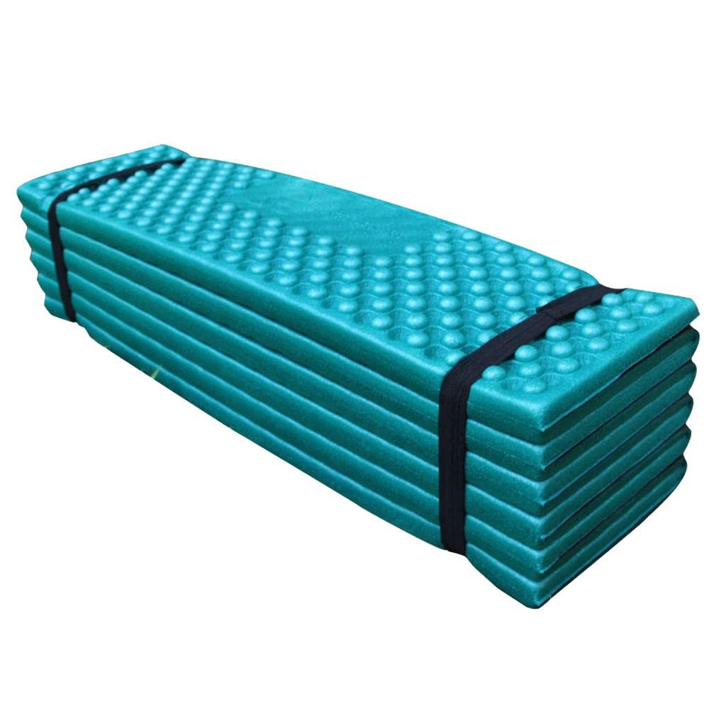 Tapis de Plage et de Couchage Portable et Pliable en Mousse, Imperméable et, Vert, 190x56cm