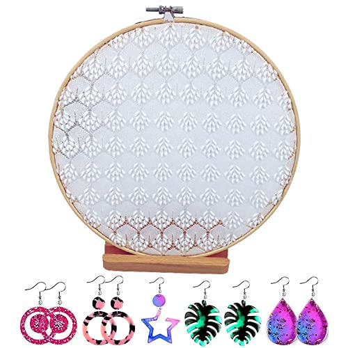DDFF 1 Pièce Support De Bijoux En Femme,Porte Boucles D’Oreilles Pendantes,Support De Présentation Pour Boucles D'oreilles,Plateau A Bijoux En Bois,Organisateur De Bijoux Rustique,Aux Femmes,Filles Cover