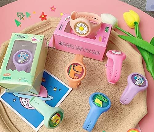 Mosquito Repellent Wristband with LED Light, Daisy Design, Yellow 3