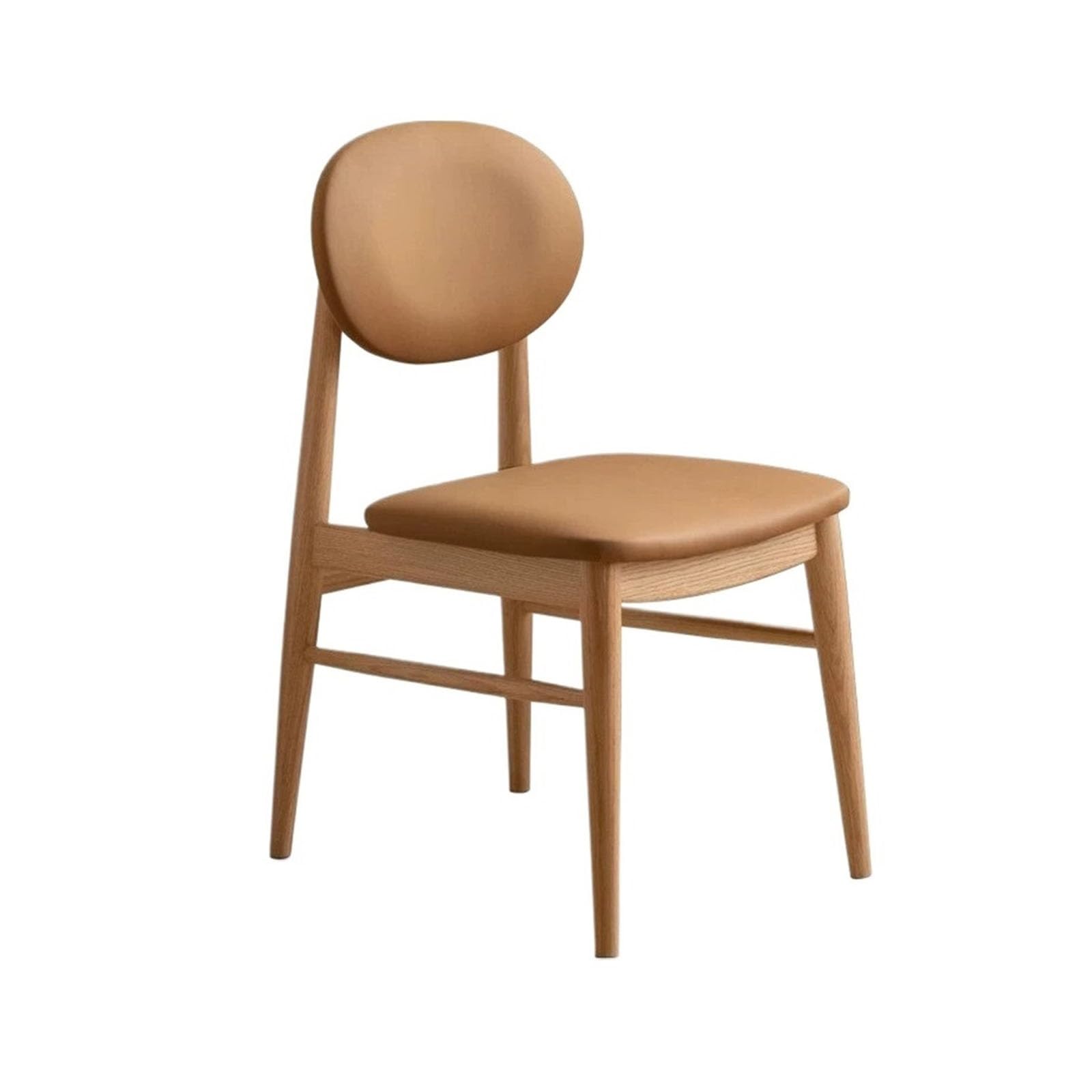 T2H9B5V4G8 Dining Chairs Side Chair Mid Century Modern Upholstered Dining with Wood Legs for Kitchen, Living, Room(Orange)