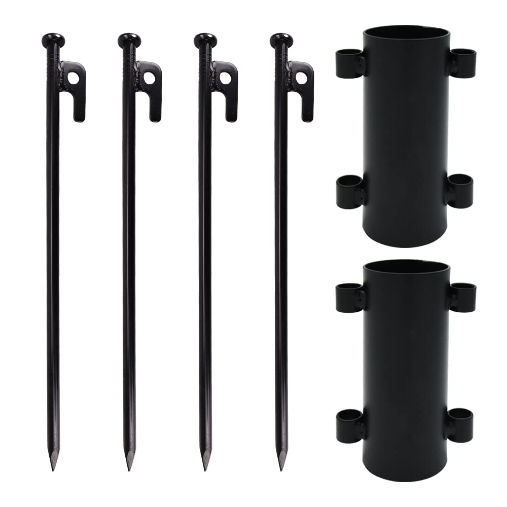 キャンプテント ポール・ロープ・ペグ付きフロントウォールセット キャンプテント ポール・ロープ・ペグ付きフロントウォール