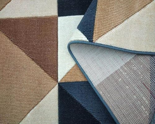 Image of Soft Premium Multi Color Carpet 5x7 ft - Washable, Anti-Skid, Fade-Resistant Acrylic Rug for Living Room, Hall, Bedroom, Modern Decor