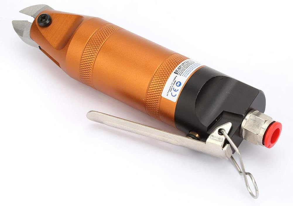 Air Pneumatic Nipper Air Scissors HS10 Industrial Grade Pneumatic Air Scissors Shear Cutter 1.0-1.6mm Metal Wire Cutting Air Power Tool(HS10-S4)
