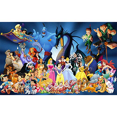 Peinture diamant 5D, forage complet, Disneyland, belles princesses de dessins animés, kit de peinture diamant DIY, cadeau de motifs en strass cristal pour adultes et...