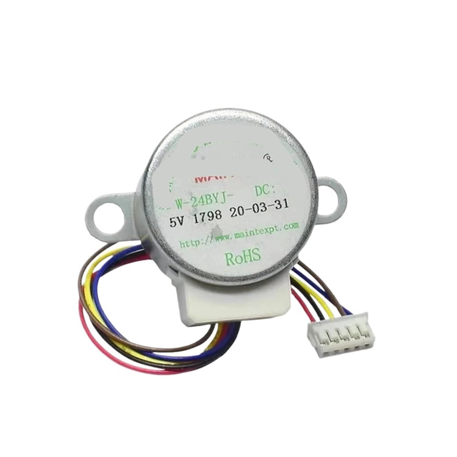CQMLWSDNW 4-Phase 5-Wire DC Gear Stepper Electronic Starter 5V 24BYJ48 Reduction Electronic Starter Ratio 64:1 for Single Chip Microcomputer/Camera Monitoring