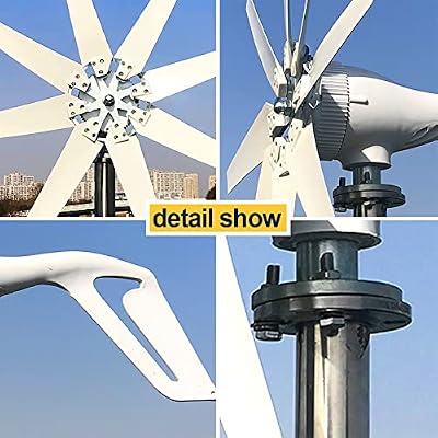 10000W Vertical Axis Wind Turbines Generator Kit,110V/220V for Home Hybrids Streetlight Use (with Controller)