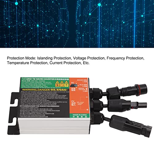 Solar Grid Tie Inverter, 150 W 230 V Reiner Sinus-Solar-Wechselrichter 10,8 V Bis 30 V DC-Eingang zu AC 180 V Bis 280 V Ausgang Mikro-Wechselrichter
