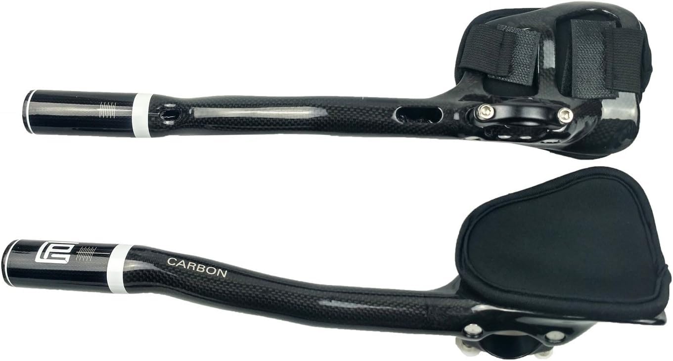 PLATT Manubrio per bicicletta 31,8, manubrio in carbonio da corsa/triathlon, manubrio aerobar, 3K, lucido